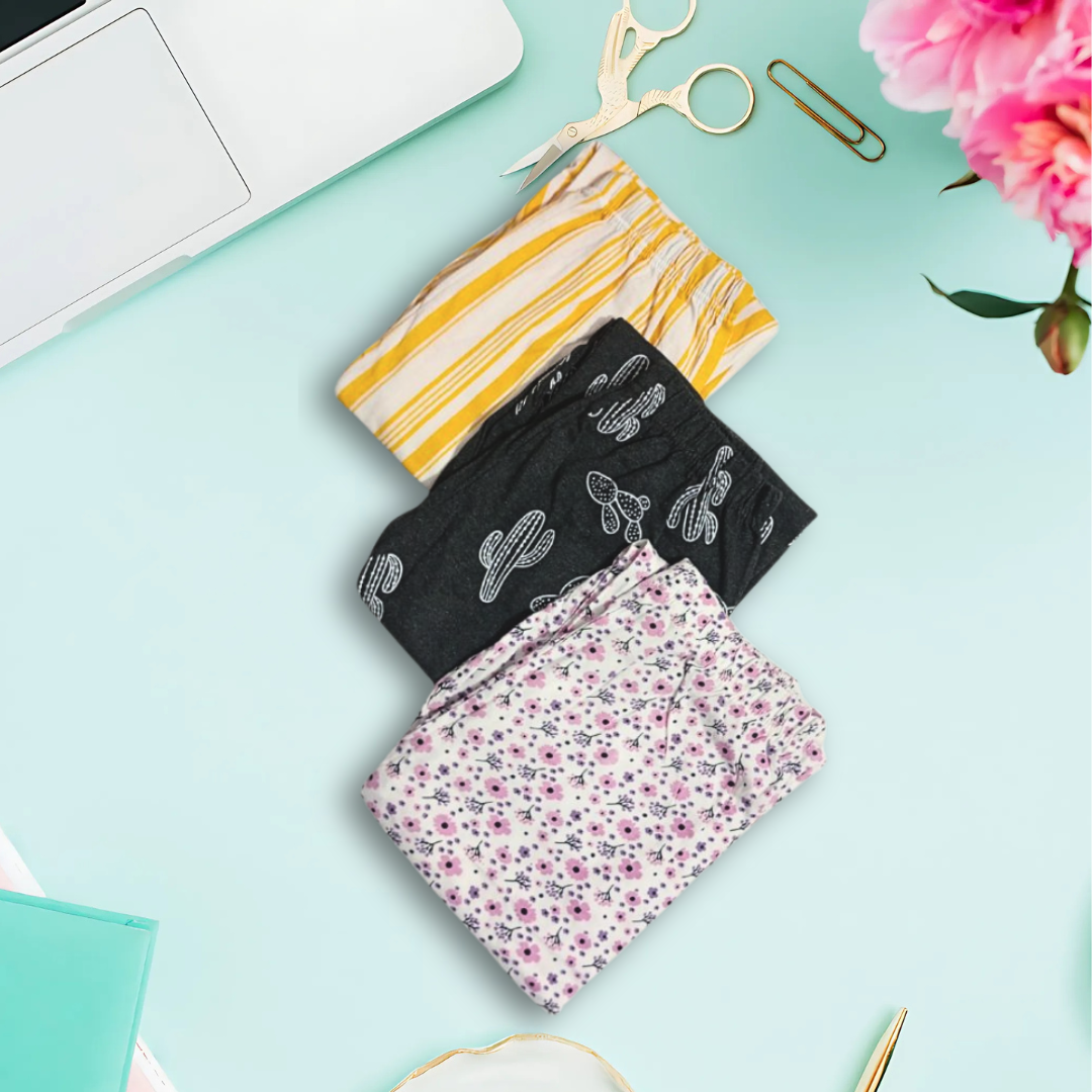 Pack Of Three Soft Cotton Pajama For Woman Set 109