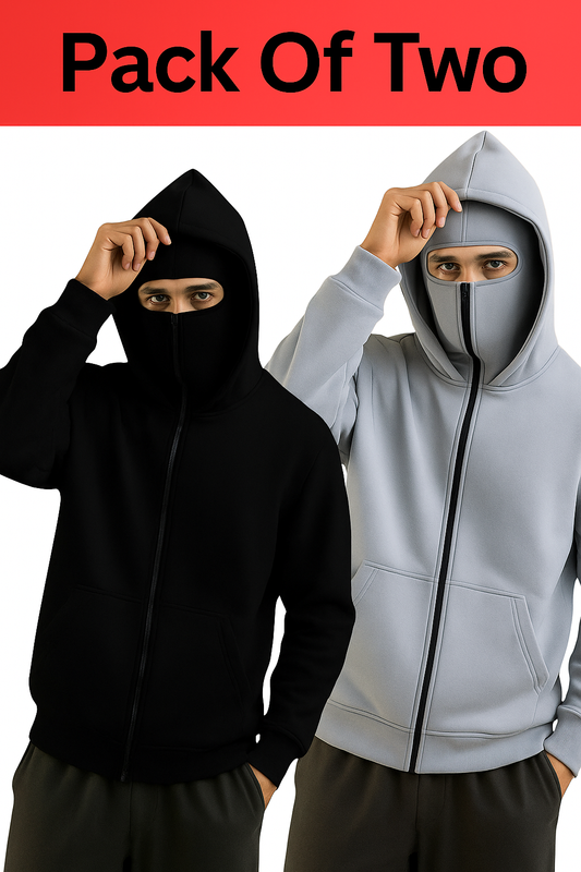 Pack Of Two Ninja Jacket Black & Grey