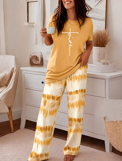 FAITH Printed Night Suite