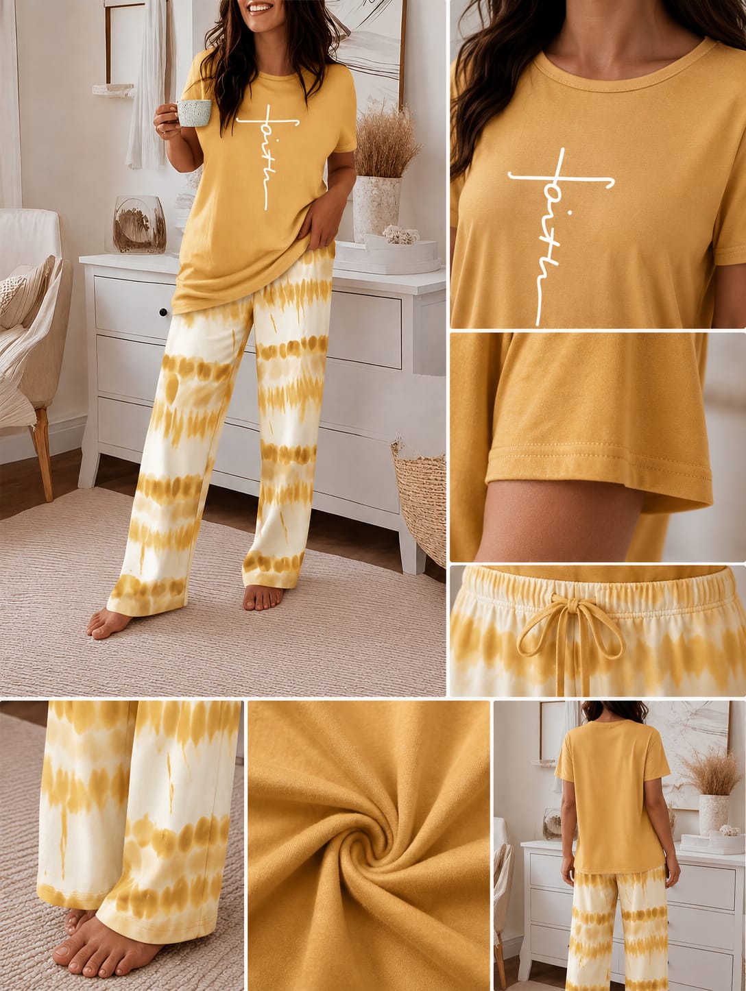 FAITH Printed Night Suite