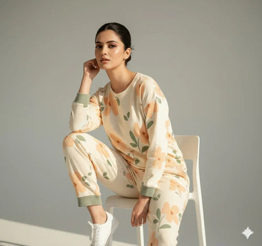 Sunflower Printed Night Suit