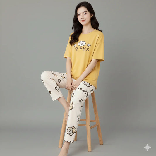 Chines Printed Night Suite